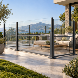 Écran pare-vent coulissant rétractable WISE COMPANY pour extérieur avec verre trempé et cadre en aluminium thermolaqué - Conception écologique - Product Image 2