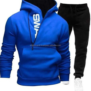 Winter <b>Men</b> Tracksuit Fashion <b>Men</b> <b>2</b> <b>Pieces</b> <b>Set</b> Sweatshirt + Sweatpants Sportswear Zipper Hoodies Casual <b>Mens</b> Clothing - Product Image 4