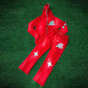 Ensemble de jogging 2 pièces délavé à l'acide pour homme, respirant et tendance, collection hiver 2026 – Article de marque très prisé - Product Image 1