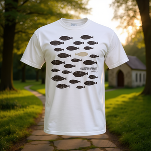 T-Shirt Vintage Cristiana 'L'Amore Come Quello di Gesù Incoraggia a Essere Diversi' - Articolo Promozionale - Product Image 3