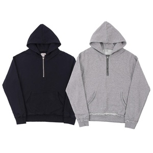 Ropa informal Sudaderas con capucha y media cremallera Spandex Poliéster Hecho Sudaderas con media cremallera Sudaderas con capucha de manga larga con media cremallera - Product Image 1