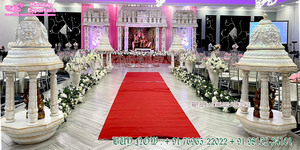 Columna de decoración de escenario de boda con temática abierta dorada, columna de decoración de escenario de estilo abierto de delizilo - Product Image 6