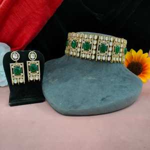 Conjunto de Gargantilla de diamantes americanos, lujosas piedras de moissanita, collares de moda con brillo de la mejor calidad, ideales para ropa de fiesta - Product Image 1