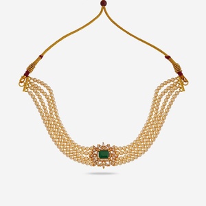 Gorgeous Gold Plated Coral & Turquoise Religious Chain Necklace for Wedding & Gift-182675 - Product Image 1