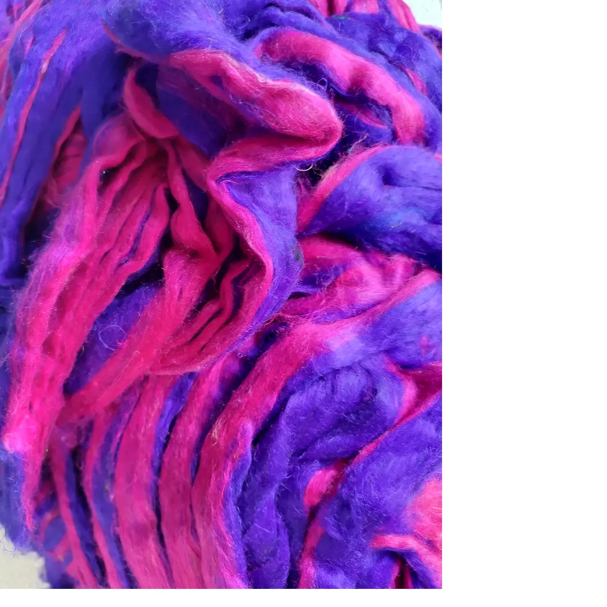Tùy chỉnh làm Sari lụa Nhiều màu Sliver làm từ sợi tơ tái chế lý tưởng cho các nhà cung cấp sợi tơ và sợi để bán lại
