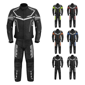 Combinaison de moto en cuir unisexe veste imperméable Cardura pantalon de protection motard homologuée CE design personnalisé soldes d'été et d'hiver - Product Image 1