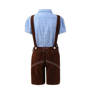 Costumes bavarois pour hommes sur mesure grande taille manches courtes fermeture à double boutonnage respirant quantité minimale de commande bas - Product Image 2