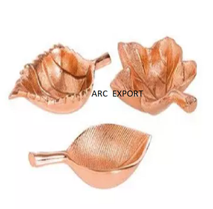 ชามอลูมิเนียมสีทองทรงกลมทำจากโลหะอุปกรณ์เครื่องครัวชามตกแต่งโต๊ะดีไซน์หรูหราใหม่ - Product Image 2