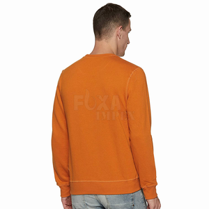 Sweat ras du cou échantillon gratuit hommes hiver et automne pull chaud à manches longues doublé polaire décontracté élégant porter pour tous les jours - Product Image 1