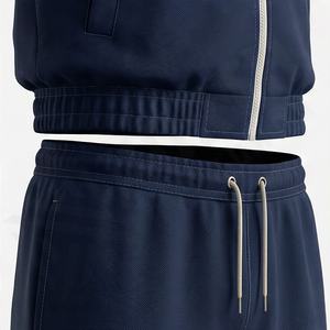 Conjunto Deportivo de Dos Piezas de Felpa de Algodón para Hombre, Talla Grande, con Logotipo Personalizado, Estilo Deportivo, para Invierno, Gimnasio, Color Personalizado - Product Image 5