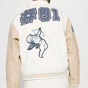 High Quality <b>Men</b> Varsity <b>Jacket</b> <b>Slim</b>-<b>Fit</b> College Fashion Design Stylish Top Quality Material Made Varsity <b>Jackets</b> - Product Image 2