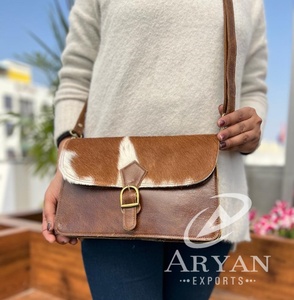 Nouveau véritable sac à main en cuir de vachette femmes occidentales sacs à bandoulière Offre Spéciale vache cacher les cheveux sur le cuir sac à bandoulière sacs à main en cuir véritable - Product Image 1