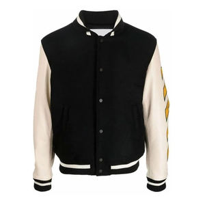 Varsity Jacket Baseball Letterman Jacket Wool and <b>Leather</b> Premium Quality Unisex <b>Basketball</b> Jacket Customize - Product Image 1