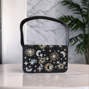 Artisan Beaded Clutch <b>Purse</b> Handmade Lemon Blossom Beaded Shoulder Bag Trendy Fruit Embroidery <b>Purse</b> for Women and Girls 2025 - Product Image 3