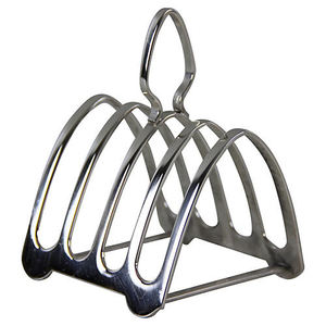 ชั้นวางขนมปังแบบตั้งสไตล์อังกฤษวินเทจชุบเงิน - Product Image 2