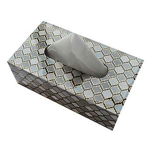 Boîte à mouchoirs élégante en bois imprimé pour salon, table basse et espace invités à prix abordable - Product Image 4