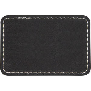 2025 personnalisé tout nouveau patchs en similicuir haute qualité rectangulaire Laser capable PU adhésif blanc chapeau patchs - Product Image 5