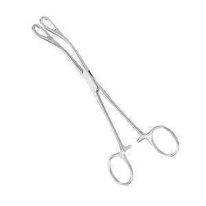 Forceps de vendaje recto y curvo de acero inoxidable Foerster Clip de sujeción de esponja - Product Image 1