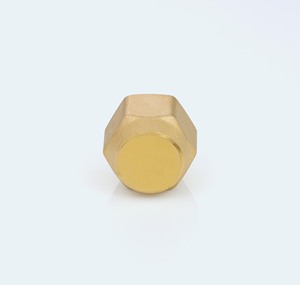 BrassBlizz - Tuerca de Fijación de 5/8 (Paquete de 8) - Rosca de 7/8-14 45 °   Tapón de Latón SAE Cap 950 PSI para Refrigeración HVAC - Product Image 3