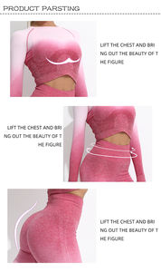 Conjunto de yoga ligero hecho a medida para mujer conjunto de yoga sin mangas para mujer conjunto de yoga para mujer superventas conjunto de yoga para mujer - Product Image 2