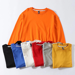 Pull-over à col rond unisexe 300gsm en coton et polyester Sweatshirts vierges de grande taille avec logo personnalisé - Product Image 6