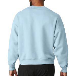 Sweat-shirts pour hommes en molleton français, col rond, qualité supérieure, prix bas, service OEM, nouveau design personnalisé. - Product Image 4