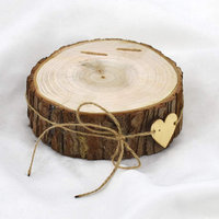 Boîte à bagues en bois gravée personnalisée, écologique, double support, pour la Saint-Valentin, anniversaire, demande en mariage, mariage - Vente en gros