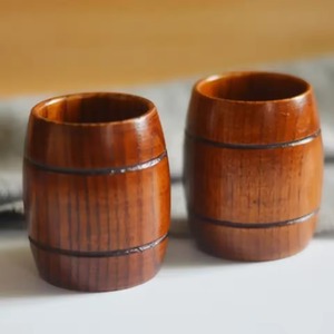 Verres écologiques tasse à boire en bois top vente tasses à boissons en bois fournitures de bar naturelles - Product Image 6
