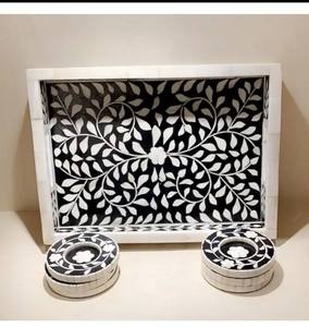 ถาดรองแก้วฝังมุกสำหรับงานแต่งงานขนาดพิเศษเป็นมิตรกับสิ่งแวดล้อม - Product Image 6