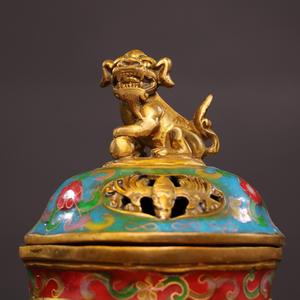 Quemador de Incienso de Latón Real Colorido para Decoración Religiosa del Hogar, Difusor de Aroma Natural - Product Image 1