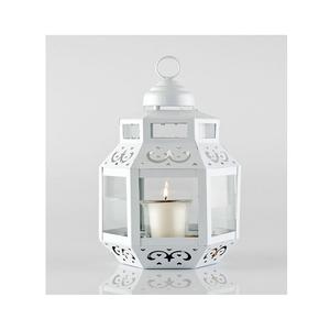 Farol Colgante Color Azul Cielo Hierro con Forma Cuadrada de Calidad Exclusiva para Decoración de Bodas - Product Image 6