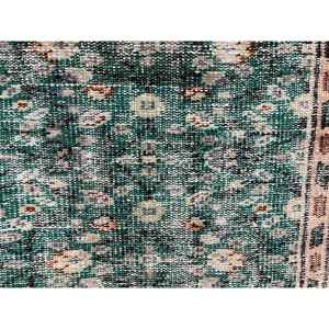 2.9x10.7 ft Rug, Vintage Turkish <b>Runner</b> Rug, <b>Green</b> Wool Rug - Product Image 5