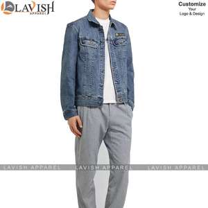 Chaqueta vaquera de gran tamaño para hombre Chaqueta vaquera vintage lista para invierno para moda y estilo callejero - Product Image 4