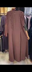 Élégant Modeste Brodé À La Main Femmes Boîte Plissée Travail À La Main Abaya Formelle Traditionnelle Dubaï Robes Tissu Respirant - Product Image 3