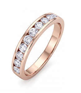 แหวนหมั้นเพชรทรงกลมตัดตามธรรมชาติของผู้หญิงและในห้องปฏิบัติการ - Product Image 4