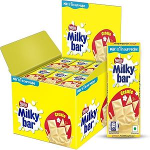 Vente chaude pour Nestlé Milky-Bar 90g de chocolat doux-amer dans des bonbons solides en vrac avec des ingrédients de biscuits et de fruits - Product Image 5