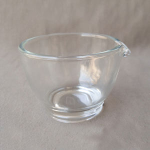 Mortero y Maja de Vidrio Borosilicato de Alta Calidad, 120 ml, Ecológico, Marca MAE, Resistente al Calor, para Uso en Laboratorio y Hogar - Product Image 1