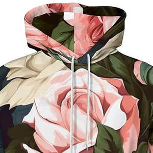 เสื้อฮู้ดดี้ผู้หญิงดีไซน์ล่าสุด ลายพิมพ์แบบซับลิเมชั่น สำหรับฤดูหนาว สวมใส่สบาย เป็นมิตรกับสิ่งแวดล้อม ระบายอากาศได้ดี สีและโลโก้ปรับแต่งได้ ผลิตในประเทศปากีสถาน - Product Image 5