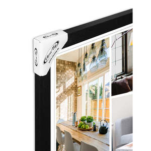 <b>Black</b> Pine Wood-Effect Poster <b>Frame</b> 61 X 91.5 cm Display Picture <b>Frame</b> for A1 A2 A3 <b>A4</b> A5 Sizes - Product Image 1