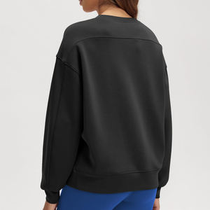 <b>Women's</b> O Neck <b>Sweatshirt</b> <b>For</b> Sale Cotton Fleece <b>Long</b> Sleeve Lightweight Winter Fashion Casual Wear Ladies <b>Sweatshirt</b> - Product Image 2