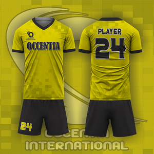 Pakistan Manufacture Custom Quick Dry Plus Size Sports Uniform Service Plain Dyed Polyester Jersey Soccer Wear Sets - Product Image 3