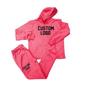 Conjunto de ropa deportiva para hombre de estilo americano de 2 piezas personalizado 100% Sudadera con capucha de algodón transpirable y sudadera para correr | Ropa deportiva de invierno informal - Product Image 5