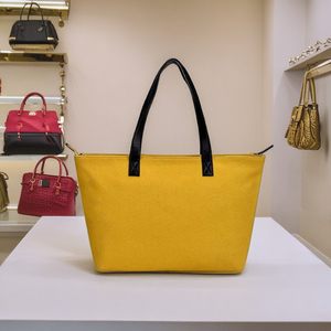 New Customizable Size Handmade Lady Fashion Vintage <b>Zipper</b> Closure Reusable Eco-Friendly <b>Canvas</b> <b>Tote</b> <b>Bag</b> for Shopping <b>Bags</b> - Product Image 2