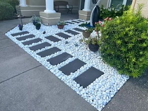 Top Sale Cailloux de pierre blanche pour les allées de jardin et les coins Zen - Product Image 2