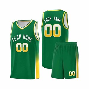 Ensemble de maillot de basket-ball personnalisé avec nom d'équipe et numéro, respirant et à séchage rapide - Product Image 5