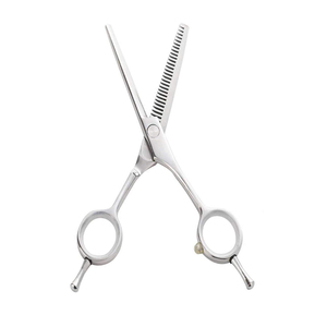 Ciseaux à effiler en acier allemand pour coiffeur Finition Polissage avec des ciseaux à effiler en acier inoxydable à haute teneur en carbone - Product Image 5