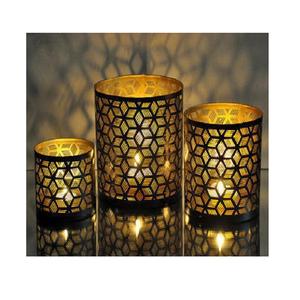 Diseño ventajoso vela de forma redonda juego votivo de 4 velas de hierro de diferentes tamaños votivas para proveedor mayorista - Product Image 2