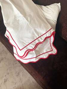 Cojín de lino Reversible Floral moderno, funda de almohada estampada con bloque de mano, Material de algodón liso para uso hospitalario en el hogar, resorte portátil - Product Image 3