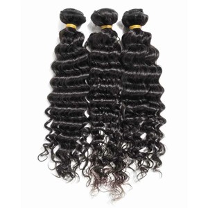 Exclusif lâche vague profonde vapeur Curl 22 pouces Extension de cheveux 100% vierge naturelle couleur noire Extension douce ondulée Extensions humaines - Product Image 2