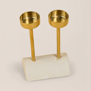 Porte-bougie en bois à étiquetage privé pour la décoration intérieure moderne, alliant design simple et beauté du bois naturel - Product Image 3